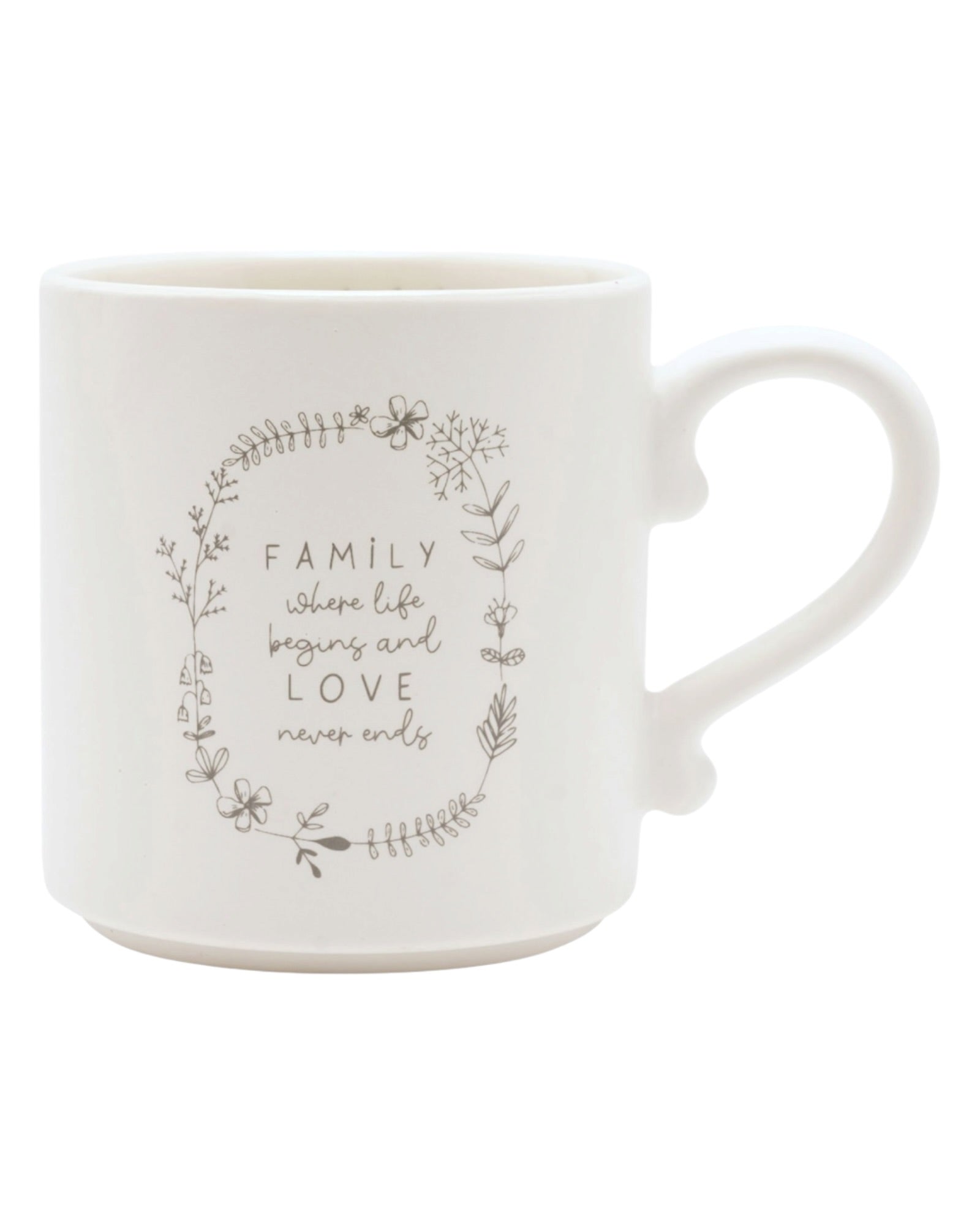 Beige Moments Mug - Family - Neutral Ceramic Coffee Cup