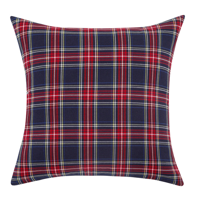 Blue Tartan Check Cushion Cover