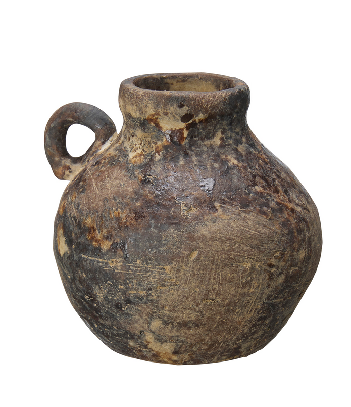 Brown Ceramic Flagon Jug Vase