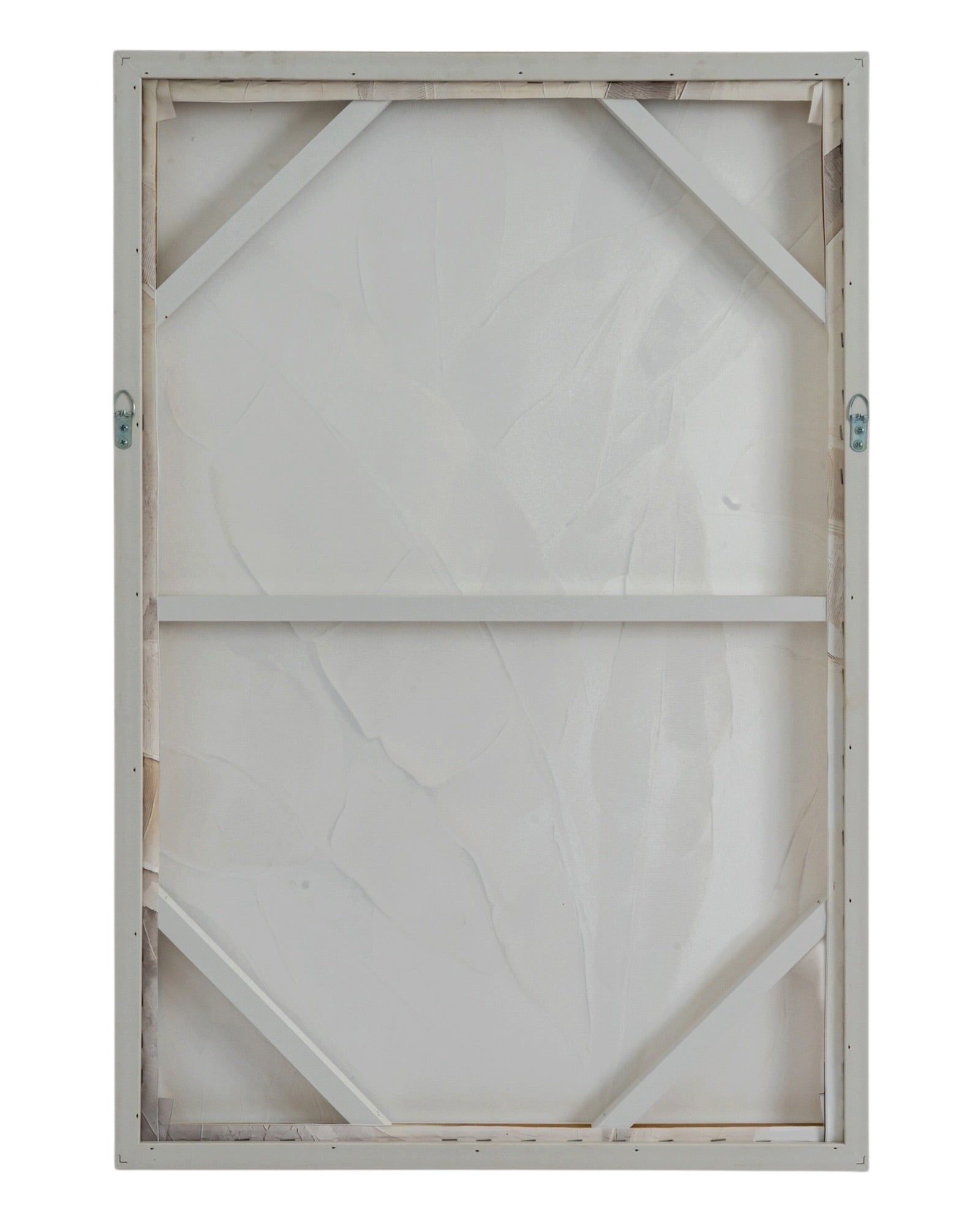 Large neutral leaf wall art by Hill Interiors, framed picture featuring botanical design for modern home decor.