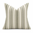 Olive Green Stitch Stripe Cushion Cover