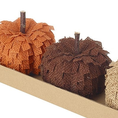 Small Natural Rafia Frilled Pumpkin