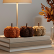 Small Natural Rafia Frilled Pumpkin