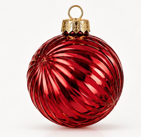 Shatterproof Acrylic Red Bauble