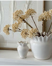 White Evelina small vase by Wikholmform, ceramic vase with a sleek, minimalist design and smooth finish.
