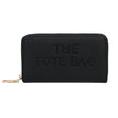 Black RFID single zip purse from Jamie Bags, featuring a sleek accessory design with a single zipper and RFID protection.
