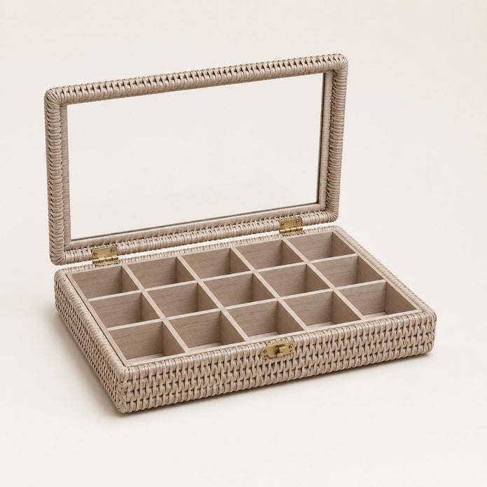 Wickham Rattan Nespresso Coffee Pod Or Wax Melt Storage Box