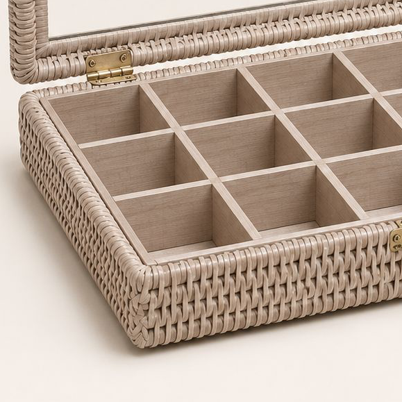Wickham Rattan Nespresso Coffee Pod Or Wax Melt Storage Box