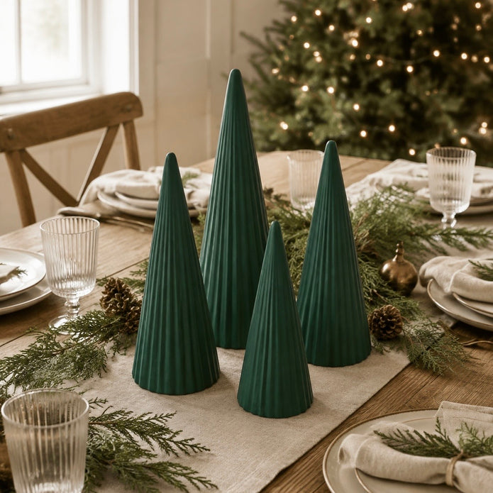 Green Ceramic Tree Decoration - Medium