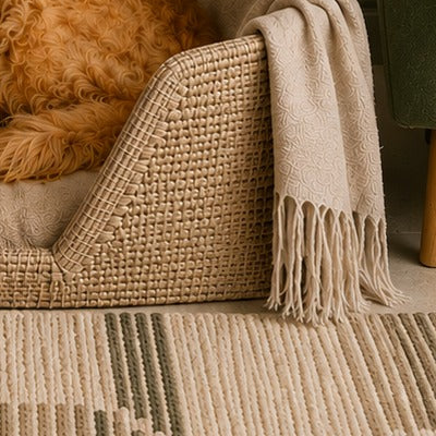 Rattan Rectangular Dog Bed