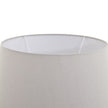 Hill Interiors Regola Large Ribbed Stone Lamp, modern lighting fixture with textured ribbed stone surface and sleek design.