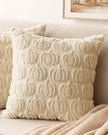 Cream Fluffy Multi Pumpkin Cushion Cover
