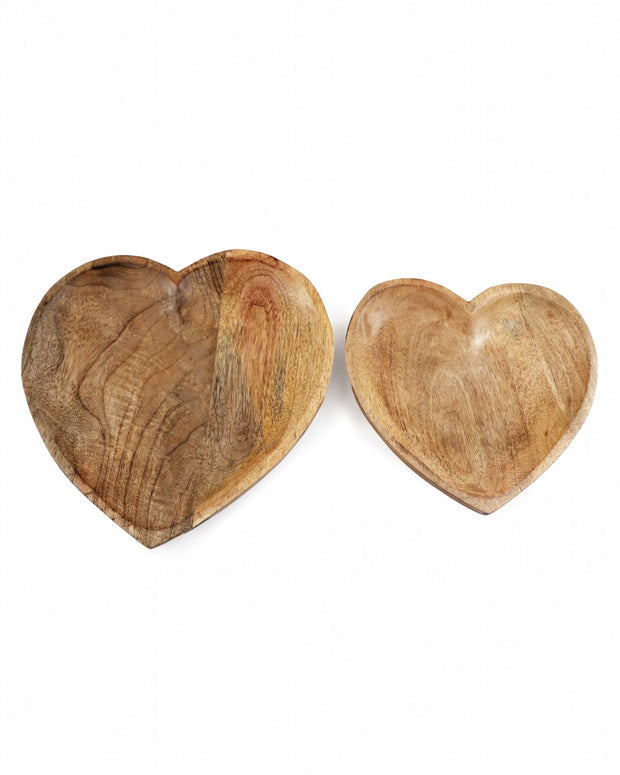 Wooden Heart Trays