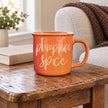 Orange Ceramic Pumpkin Spice Coffee Mug