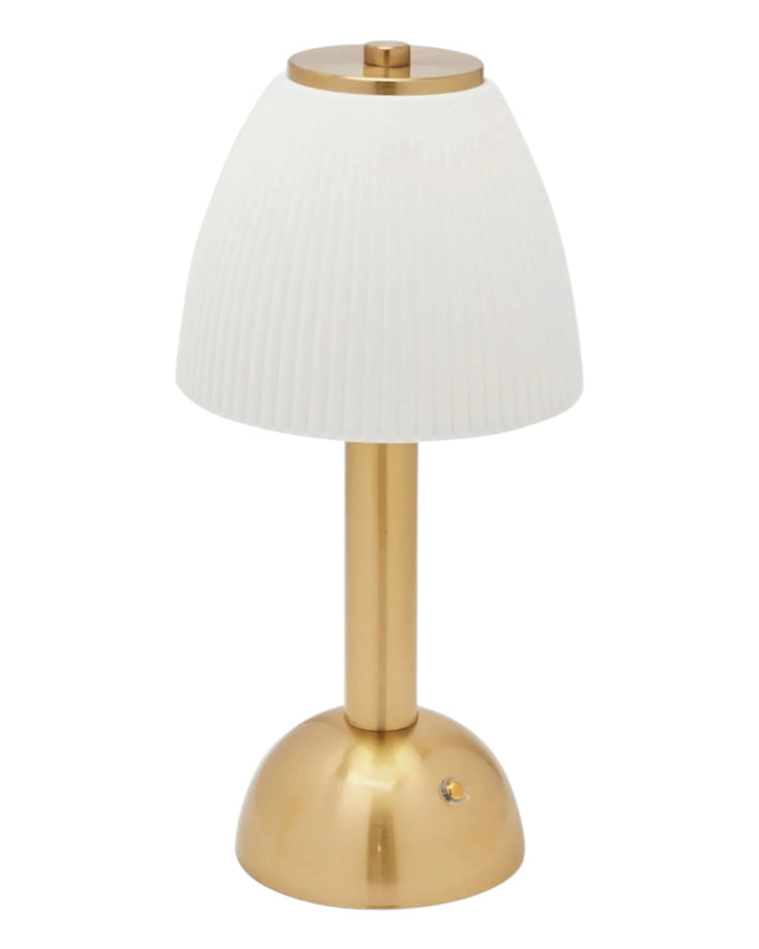 White Ceramic LED Touch Lamp