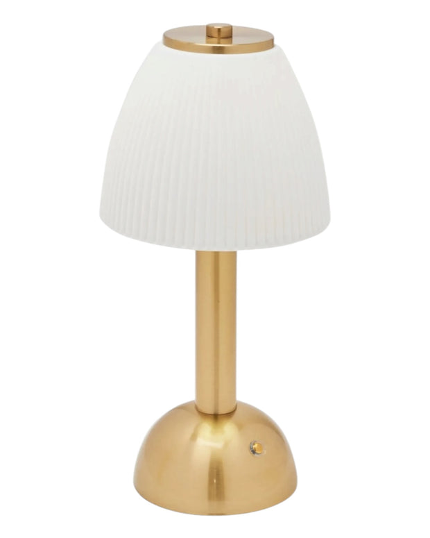 White Ceramic LED Touch Lamp