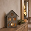 Rustic Metal Tealight Candle House