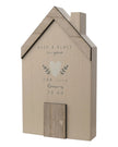 Wooden House Ornament - Beige Moments Keep A Place In Your Heart