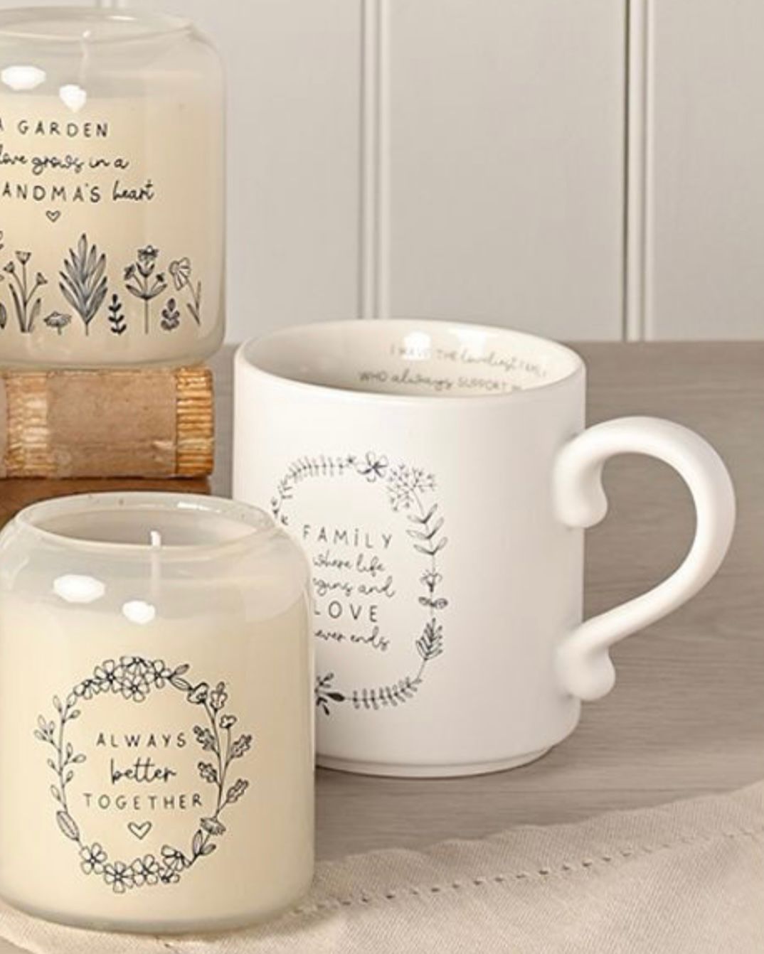 Beige Moments Mug - Family - Neutral Ceramic Coffee Cup