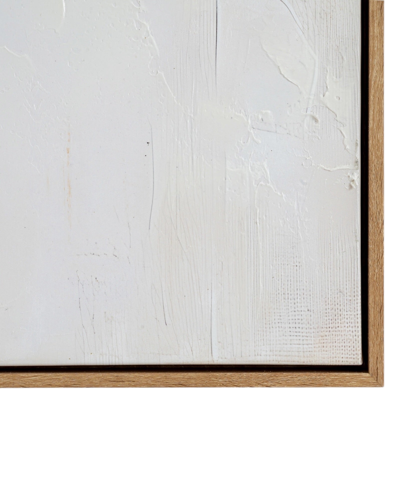 Large neutral leaf wall art by Hill Interiors in a frame, featuring elegant botanical design for home decoration.