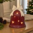 Red Ceramic Light Up LED Bell