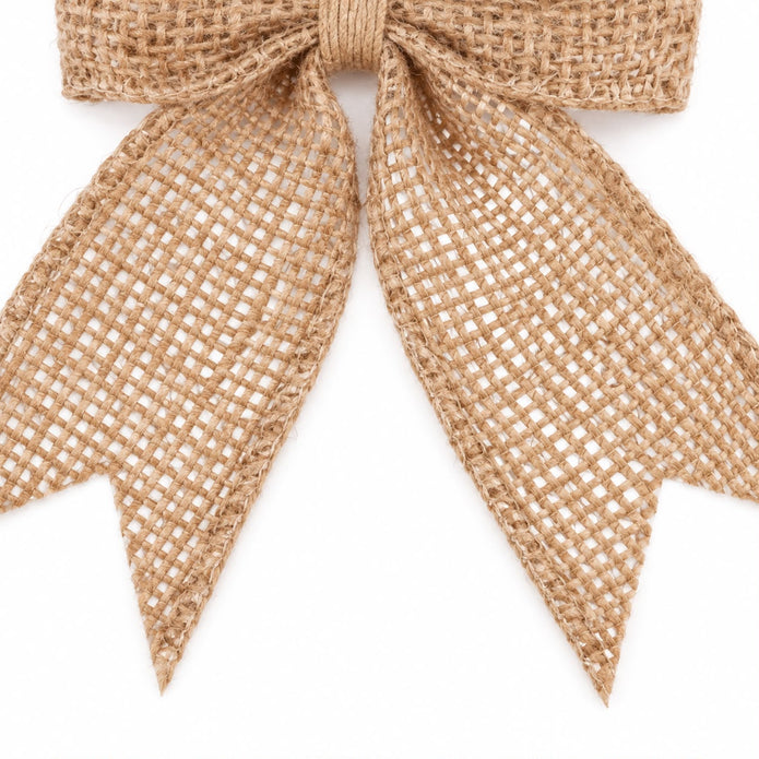 Hessian Bow Decoration - Set of Two