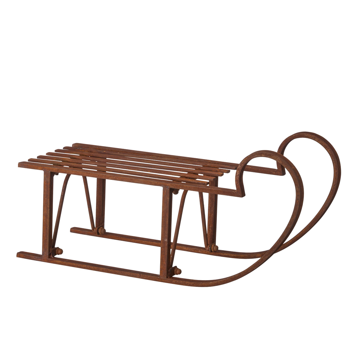 Extra Large Rustic Metal Christmas Sleigh Decoration