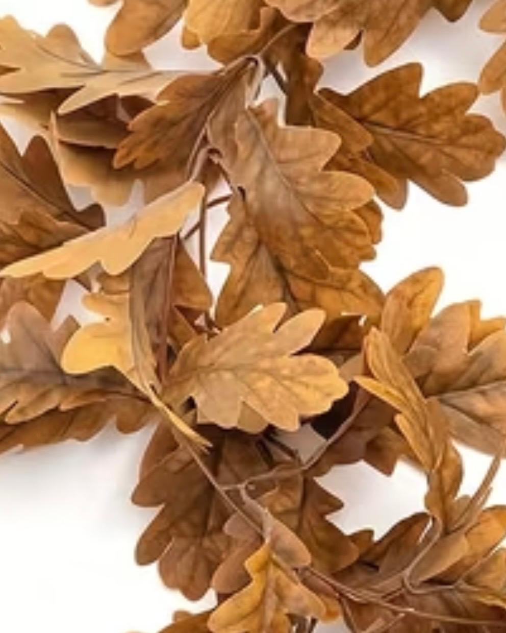 Brown Autumn Leaf Garland
