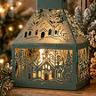 Sage Green Metal Lantern