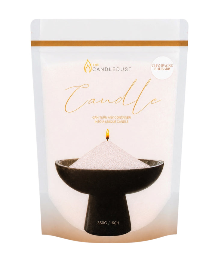 White Scented Candle Sand Kit –  Champagne Rhubarb