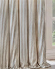 Riva Home yard natural striped blackout eyelet curtains in black and white with soft fabric and eyelet top design.