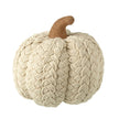 Large Cream Natural Pumpkin Decoration