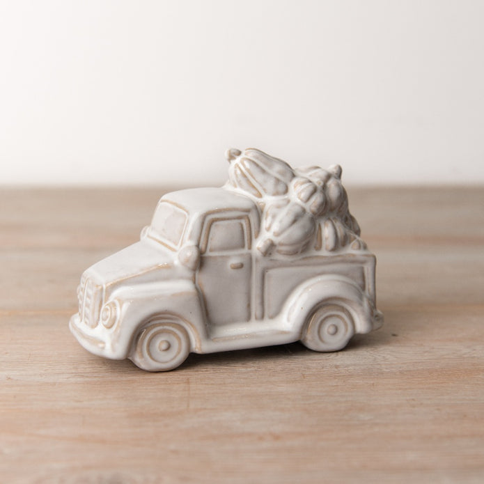Neutral Ceramic Pumpkin Truck