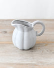 White Ceramic Pumpkin Jug