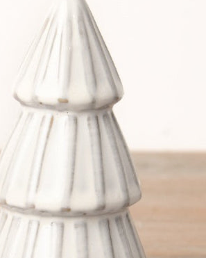 White Ceramic Reactive Glazed Christmas Tree