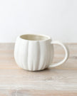 White Matt Ceramic Pumpkin Mug