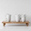 Footed Wood Coffee Station Board