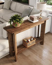 Rustic Natural Medium Wood Console Table - PRE ORDER UP TO 14 DAYS DELIVERY