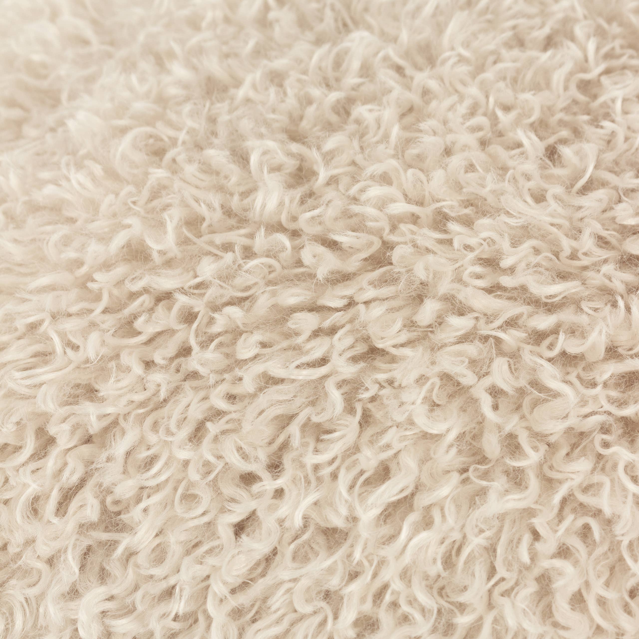 Cream Faux Fur Cushion Cover