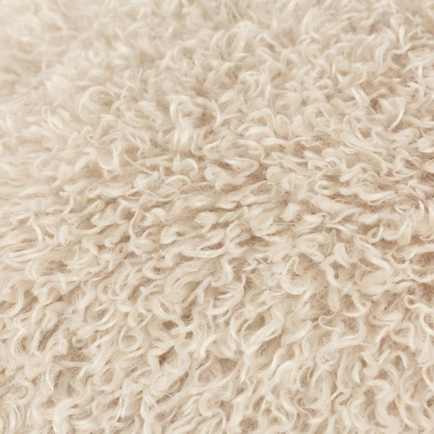 Cream Faux Fur Cushion Cover