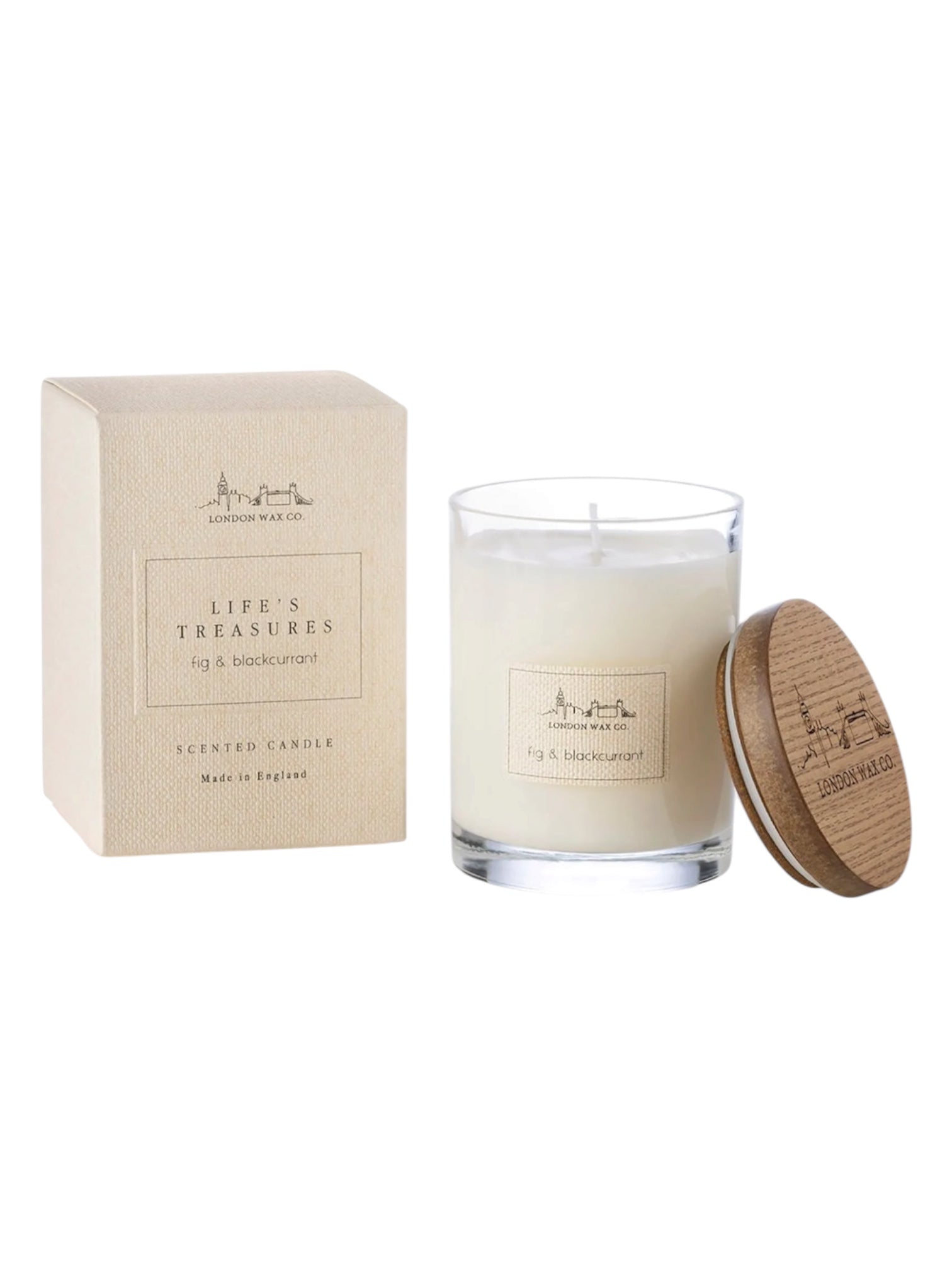 London Wax Company Lidded Candle - Fig and Blackcurrant