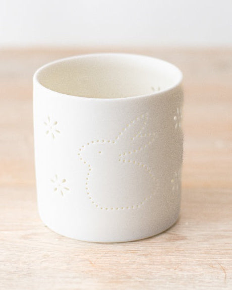 Rabbit Cut Out Candle Holder