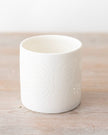 White Ceramic Butterfly Tealight Candle Holder