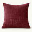 Burgundy Chenille Textured Cushion Cover
