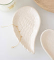 White Angel Wing Trinket Dish