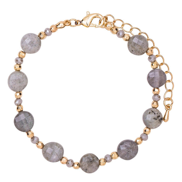 Venus Semi Precious Stone Crystal Clasp Bracelet