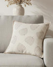 Neutral Beige Printed Pumpkin Cushion Cover