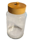 Glass Jar With Wooden Lid