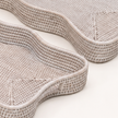 Wickham Rattan Tray Rectangle Scalloped With Handles