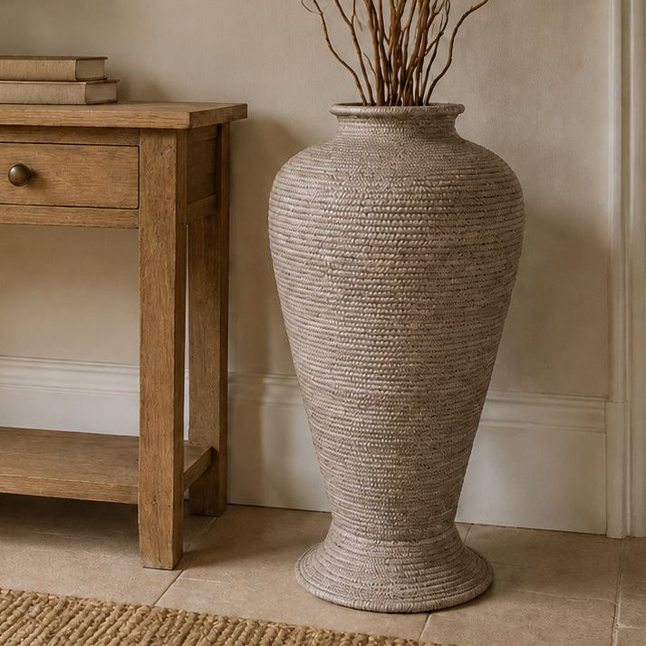 Wickham Rattan Large Floor Standing Vase